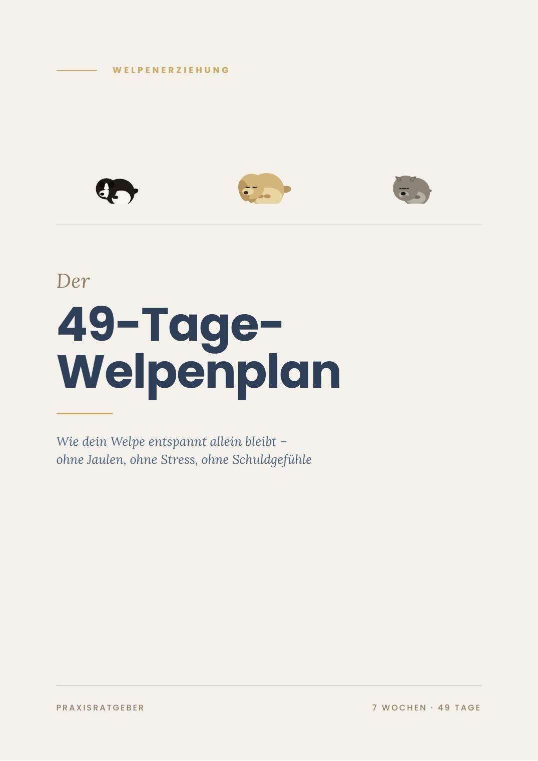 Cover des 49-Tage-Welpenplans